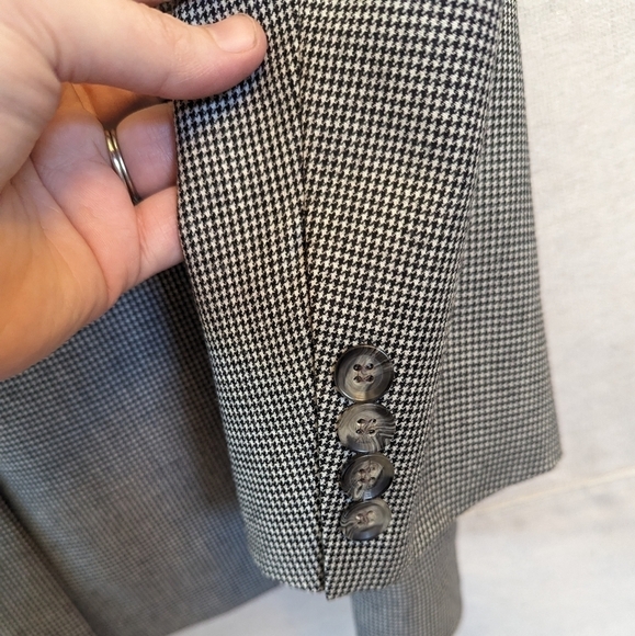 Brooks Brothers Houndstooth Wool Cashmere Mens Blazer Sport Coat - Picture 8 of 16